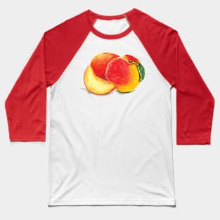 Watercolor Peaches Baseball T-Shirt